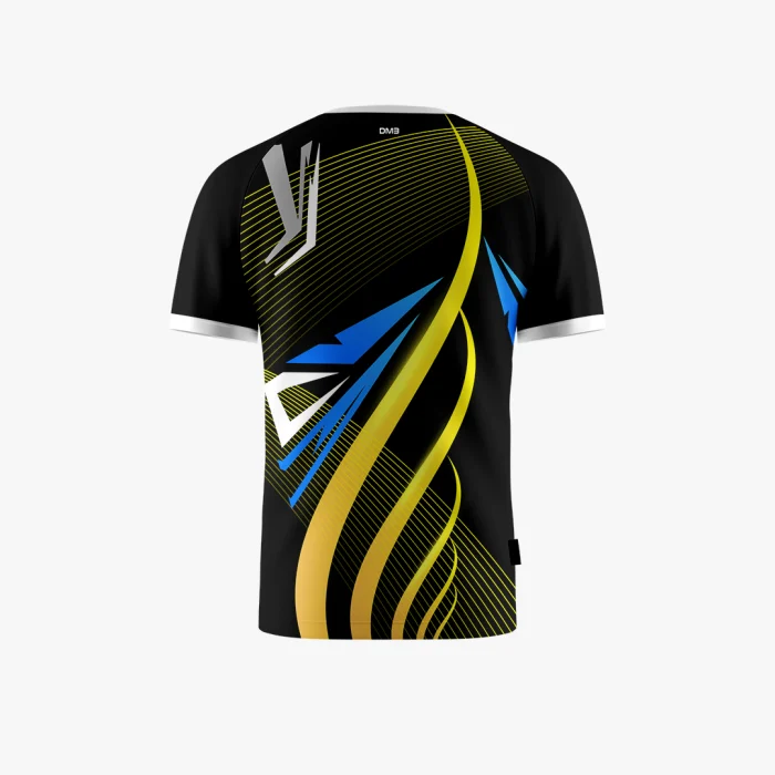 Black Twirl Men Tennis Tshirt