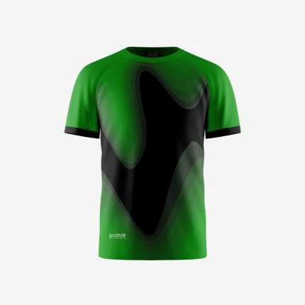 Green Twirl Men Tennis Tshirt
