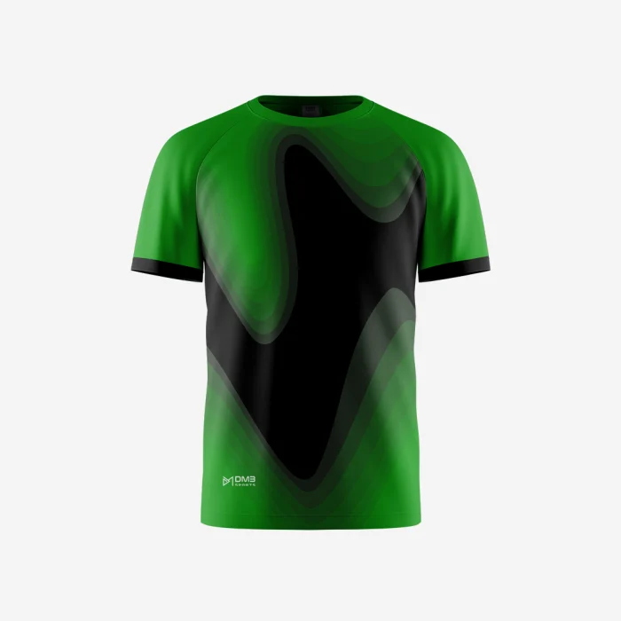 Green Twirl Men Tennis Tshirt