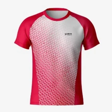 Red RunX Chic Men Running Jersey