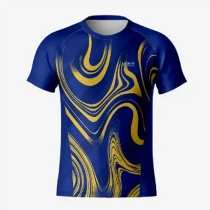 Blue RunX Velvet Men Running Jersey