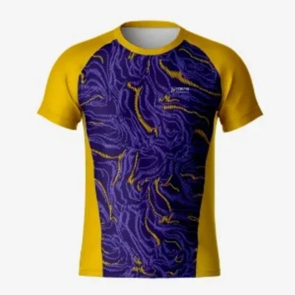 Yellow RunX Eclectic Men Running Jersey