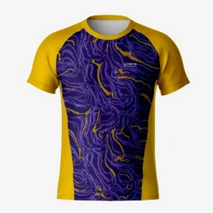 Yellow RunX Eclectic Men Running Jersey