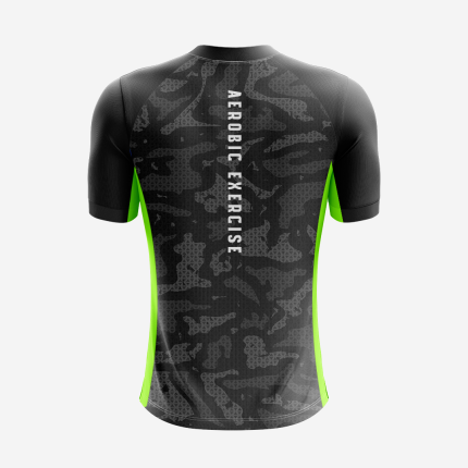 Black Trance Men Gym Wear