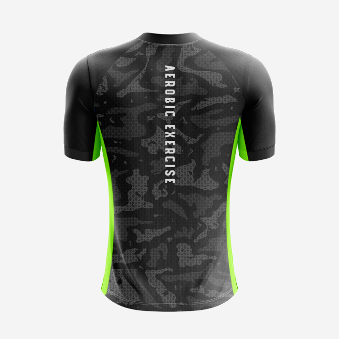Black Trance Men Gym Wear
