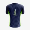 Navy Blue Velvet Men Gym Wear
