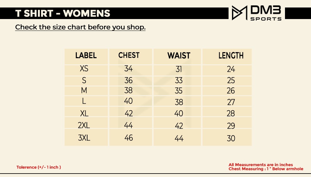 Women's Size Chart