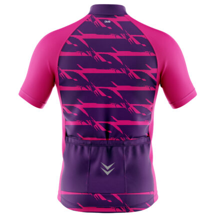 Buy Customized Men’s Magenta Streak Cycling Jersey Online