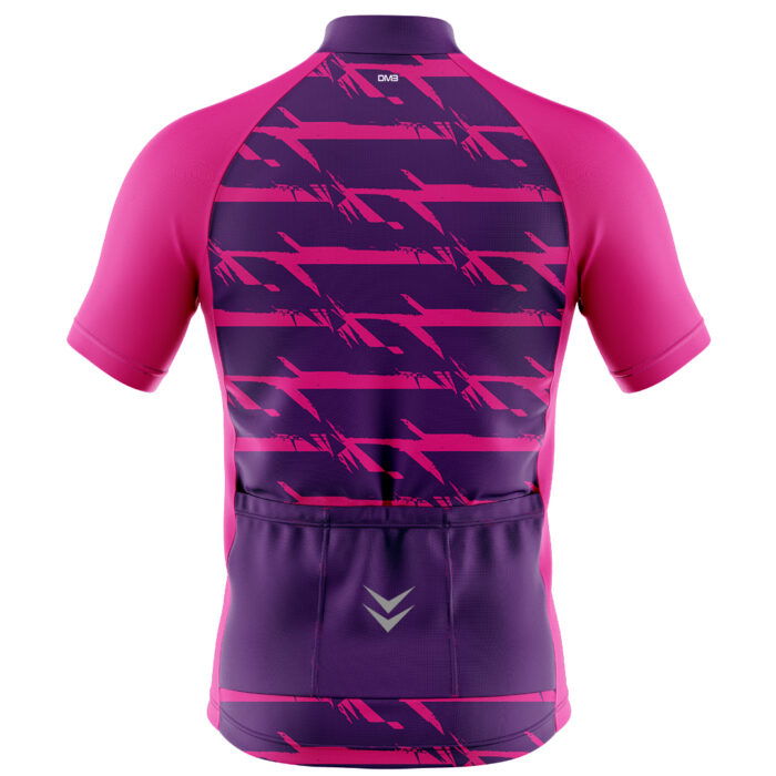 Buy Customized Men’s Magenta Streak Cycling Jersey Online