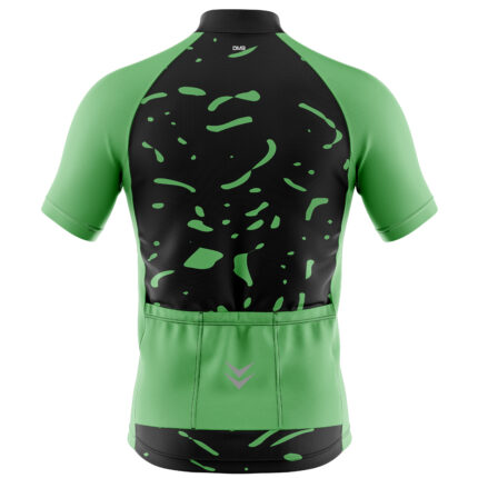 Buy Customized Men’s Vortex Green Cycling Jersey Online 1
