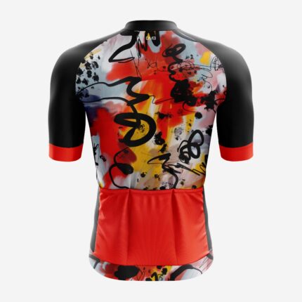 Buy Customized Men’s Crimson Kinetic Race Fit Cycling Jersey Online 1