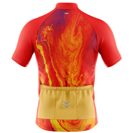 Buy Customized Men’s Amber Flow Cycling Jersey Online 1