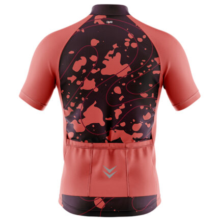 Buy Customized Men’s Vortex Red Cycling Jersey Online 1