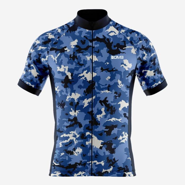 Buy Customized Men’s Blue Recon Cycling Jersey Online