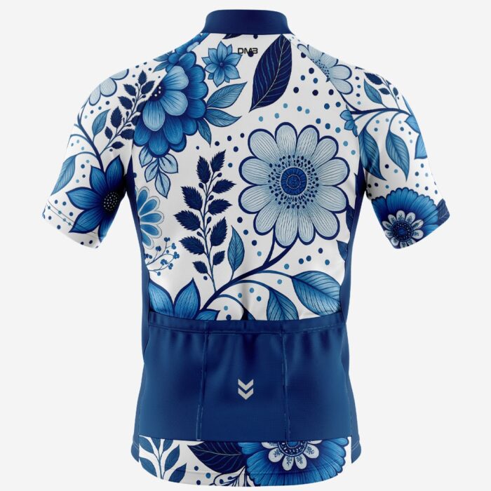 Buy Customized Men’s Indigo Bloom Cycling Jersey Online 1