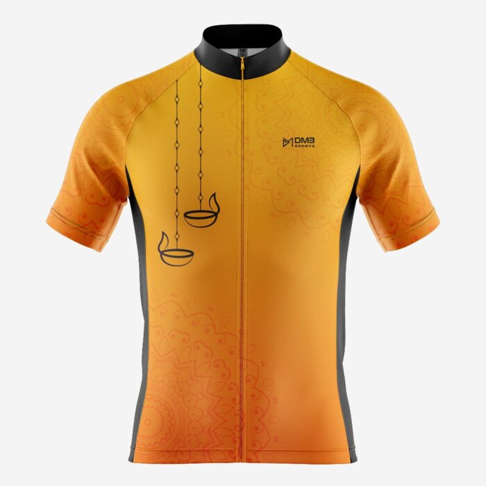 Buy Customized Men’s Diwali Glow Cycling Jersey Online
