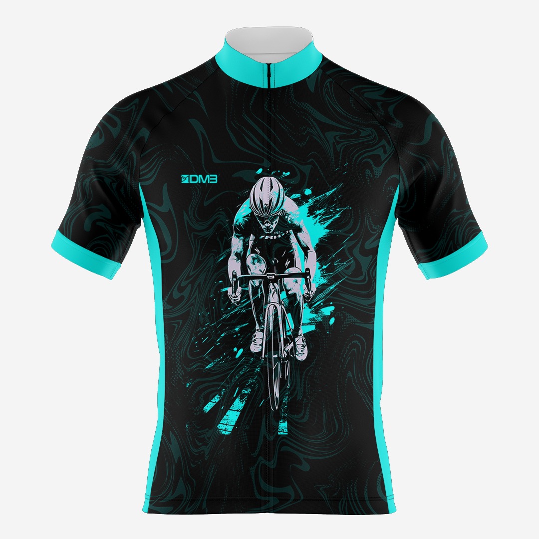 Buy Customized Men’s Aqua Blur Cycling Jersey Online Buy Customized Men’s Aqua Blur Cycling Jersey Online