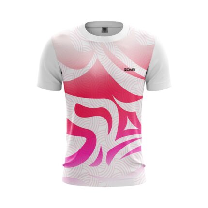 Buy Customized Fuchsia Flow Men’s Badminton Jersey Online