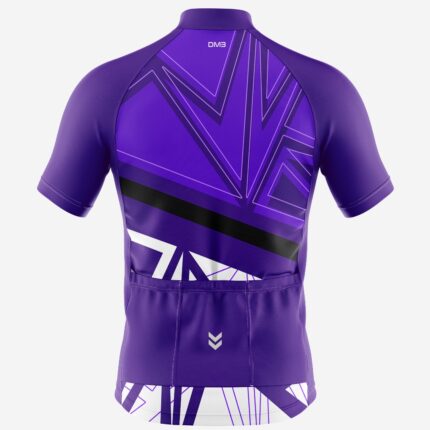 Buy Customized Men’s Violet Velocity Cycling Jersey Online 1