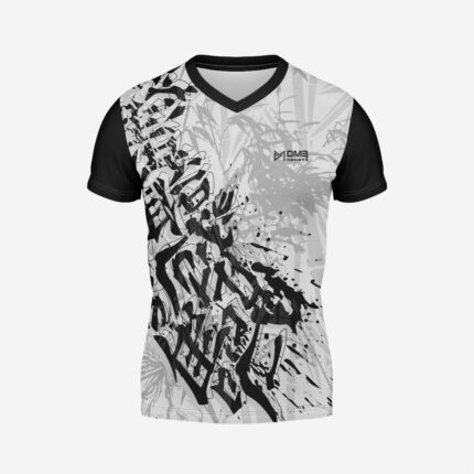 Buy Customized Black Wave Men’s Badminton Jersey Online