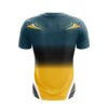 Buy Customized Teal and Yellow Stepped Men’s Football Jersey Online 1
