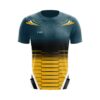 Buy Customized Teal and Yellow Stepped Men’s Football Jersey Online