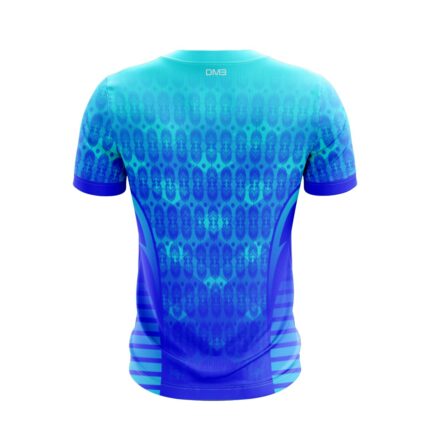 Buy Customized Blue Geometric Pattern Men’s Football Jersey Online 1