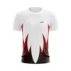 Buy Customized Red Chevron Flame Men’s Badminton Jersey Online