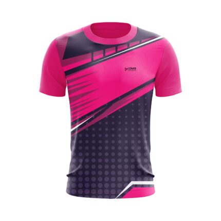 Buy Customized Fuchsia Flash Men’s Badminton Jersey Online